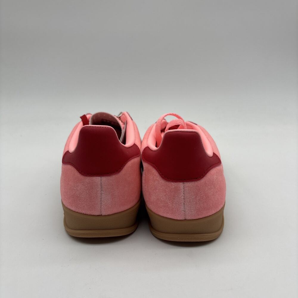 Womens Size 6 Adidas Gazelle Pink Velvet Green Casual Sneakers Shoe JI2713 NEW - Picture 6 of 13